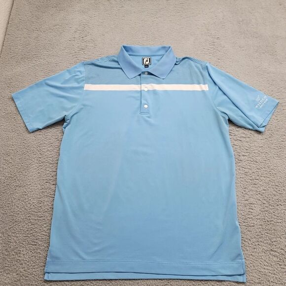 FootJoy Other - FJ FootJoy Shirt Mens XXL Blue Athletic Fit Striped Golf Outdoors Lightweight
